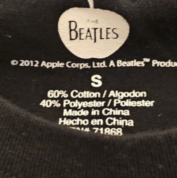 The Beatles Black and Yellow Short Sleeve Tee, Size S - Picture 4 of 4